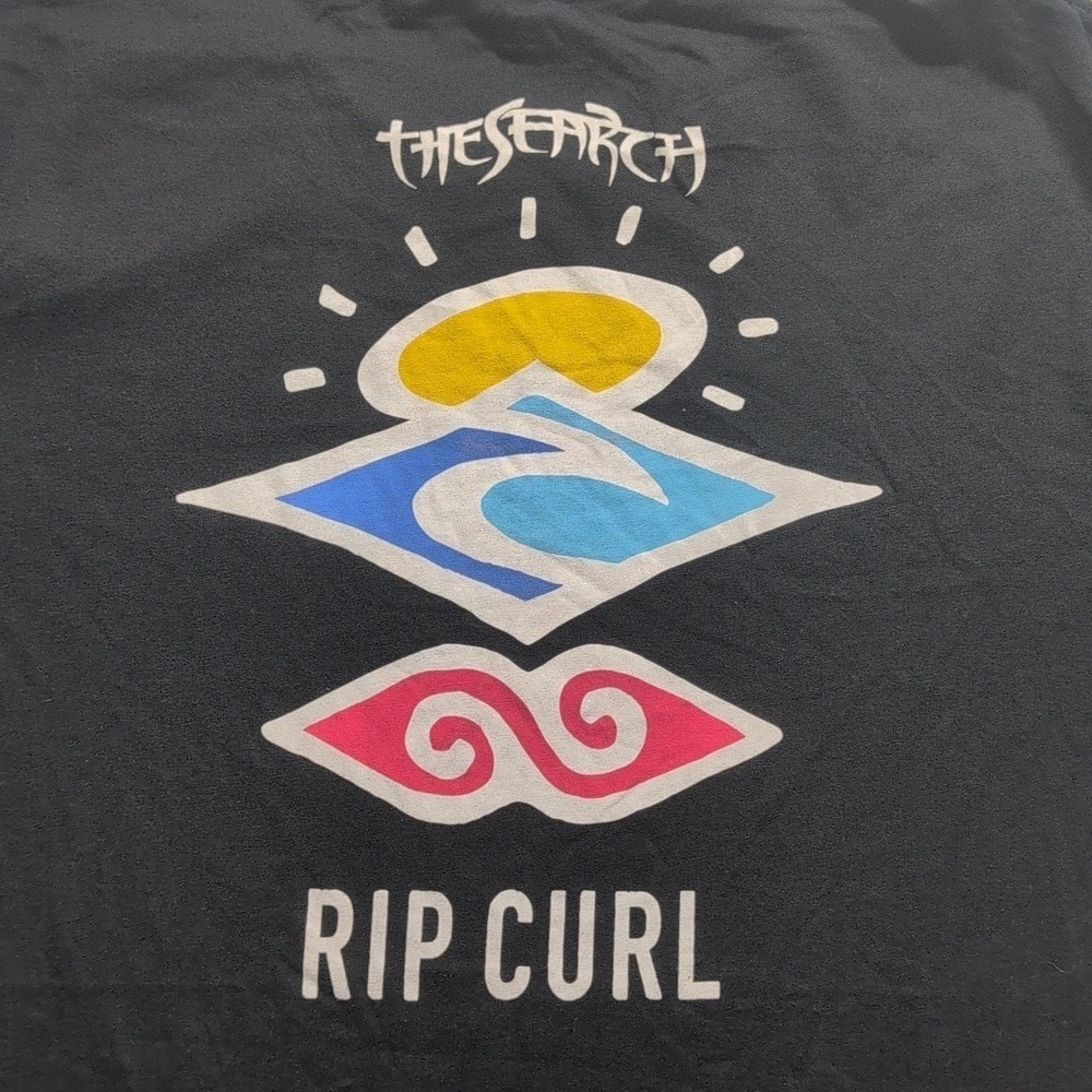 Rip Curl Black Graphic T-Shirt for Men Size XXL